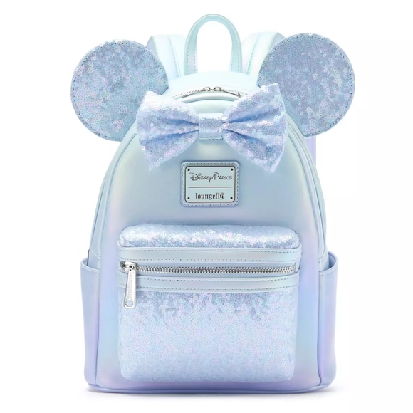 Loungefly Handbags - Loungefly Disney Parks Minnie Mouse Iridescent Sequin Mini Backpack NWT